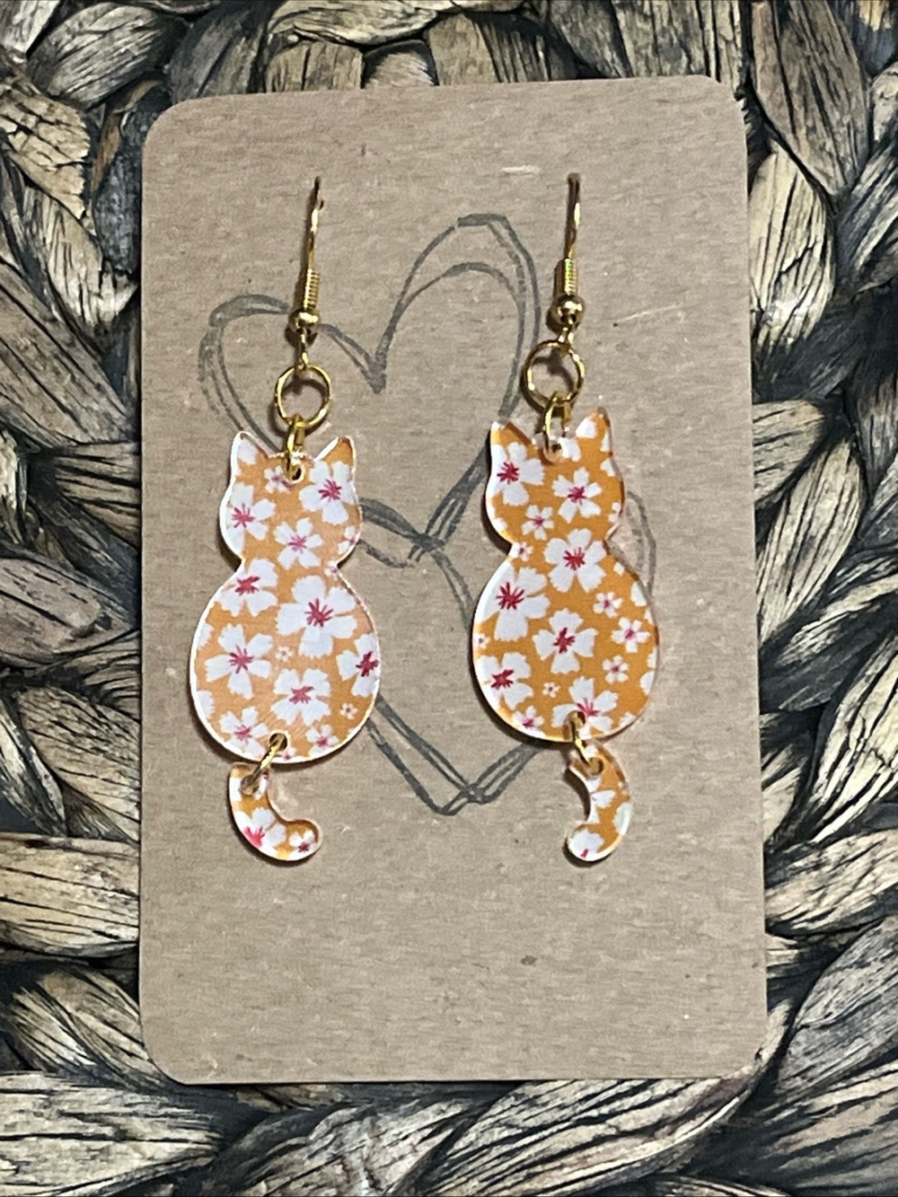 Dangle Cat Earrings